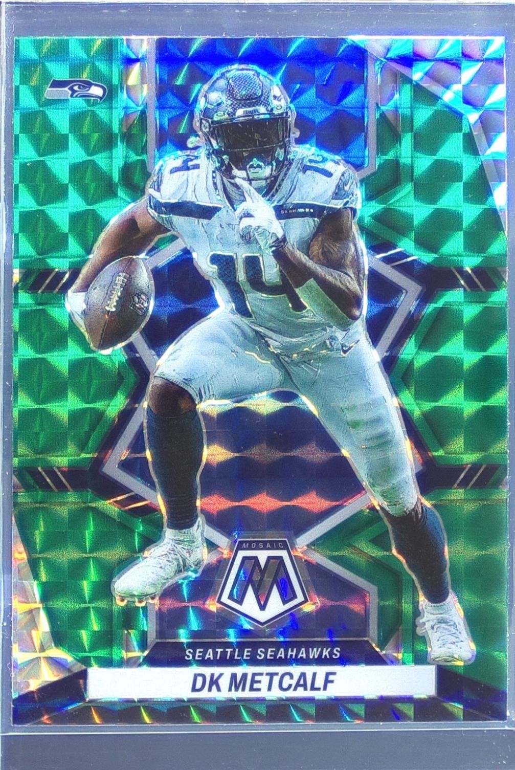 2022 Mosaic DK Metcalf Mosaic Green #170 Seahawks
