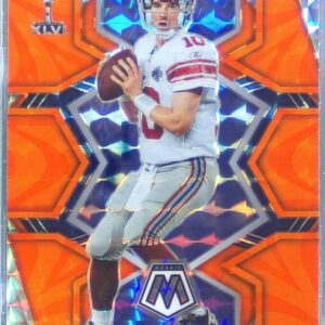 2022 Mosaic Eli Manning Mosaic Reactive Orange #300 Giants