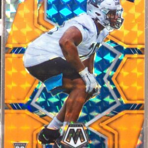 2022 Mosaic Ikem Ekwonu RC Mosaic Orange Fluorescent /25 #369 Panthers