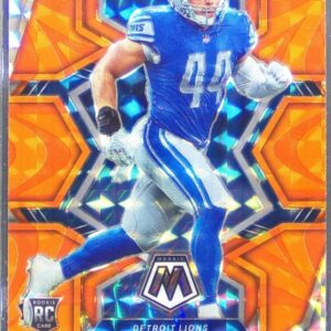 2022 Mosaic Malcolm Rodriguez Mosaic Reactive Orange RC #400 Lions