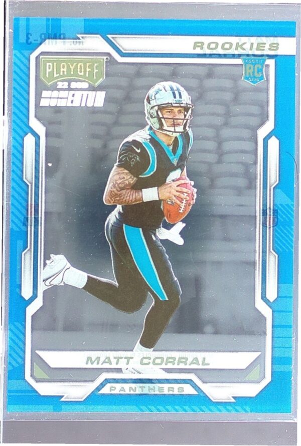 2022 Panini Chronicles Matt Corral RC #PMR-3 Panthers Playoff Momentum Rookies