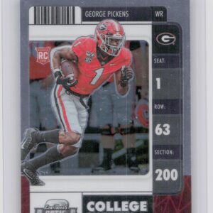 2022 Panini D Chronicles Optic Contenders Draft Picks George Pickens #29 Bulldog