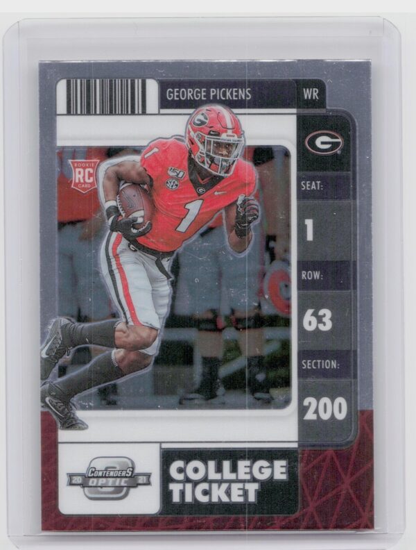 2022 Panini D Chronicles Optic Contenders Draft Picks George Pickens #29 Bulldog