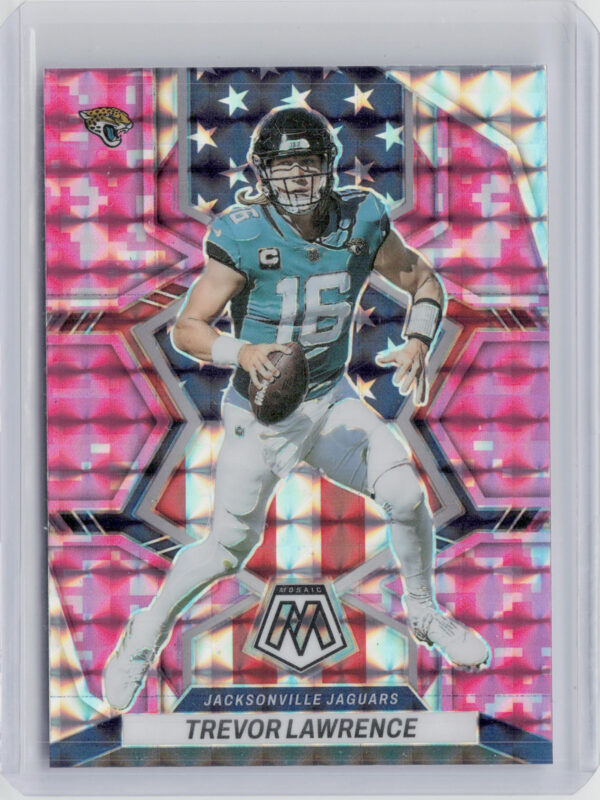 2022 Panini Mosaic Trevor Lawrence Mosaic Camo Pink #267 Jaguars