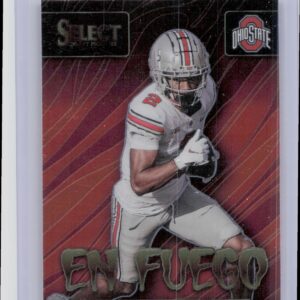 2022 Panini Select Draft Picks Chris Olave En Fuego #EN-CO Buckeyes