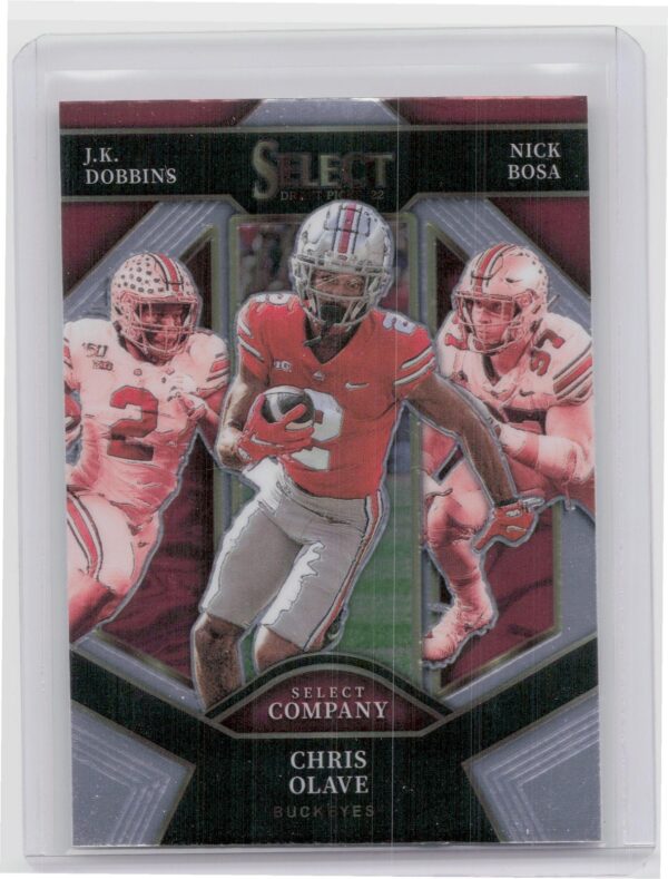 2022 Panini Select Draft Picks Chris Olave / J.K. Dobbins / Nick Bosa #SC-OSU