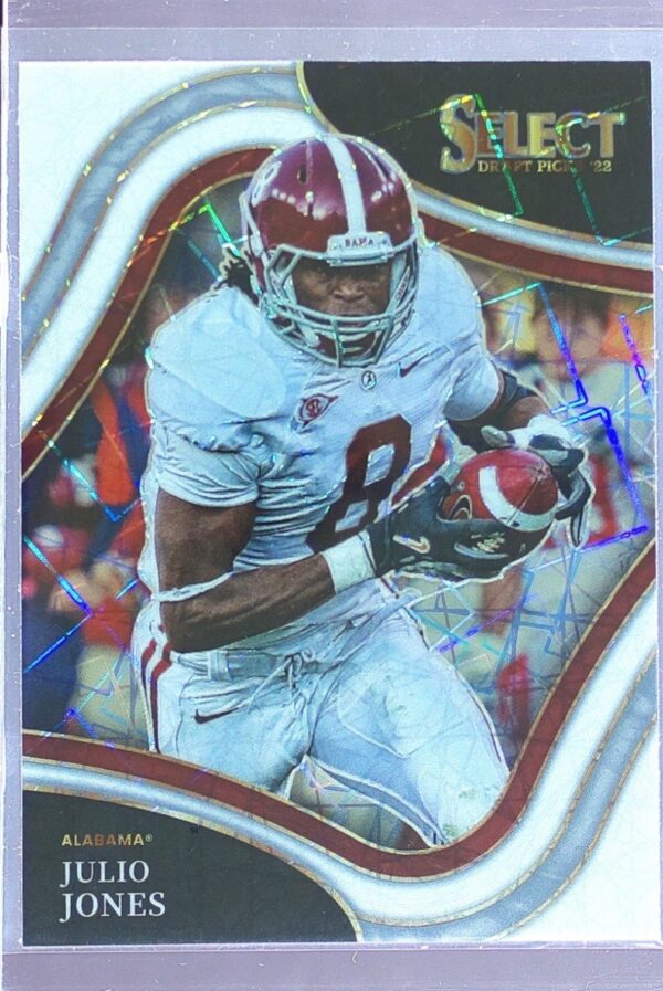 2022 Panini Select Draft Picks Julio Jones White Lazer Prizm #181 Tide