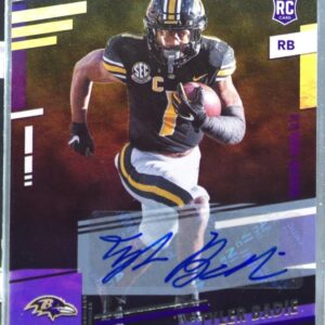 2022 Prestige Tyler Badie RC Auto #377 Ravens Xtra Points Signatures Premium