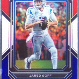2022 Prizm Jared Goff Red White and Blue #95 Lions