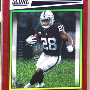 2022 Score Josh Jacobs Dots Red /499 #126 Raiders