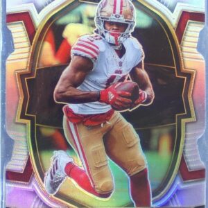 2022 Select Brandon Aiyuk Silver Prizm Die Cut #4 49ers