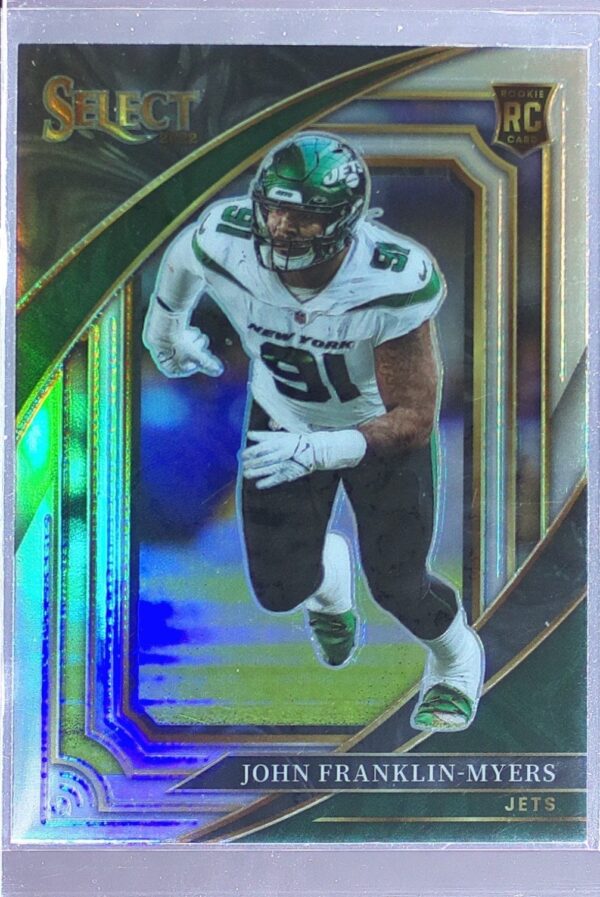 2022 Select John Franklin-Myers Silver Prizm RC #393 Jets