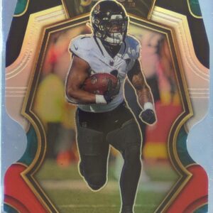 2022 Select Travis Etienne Jr. Black and Red Prizm Die Cut #147 Jaguars
