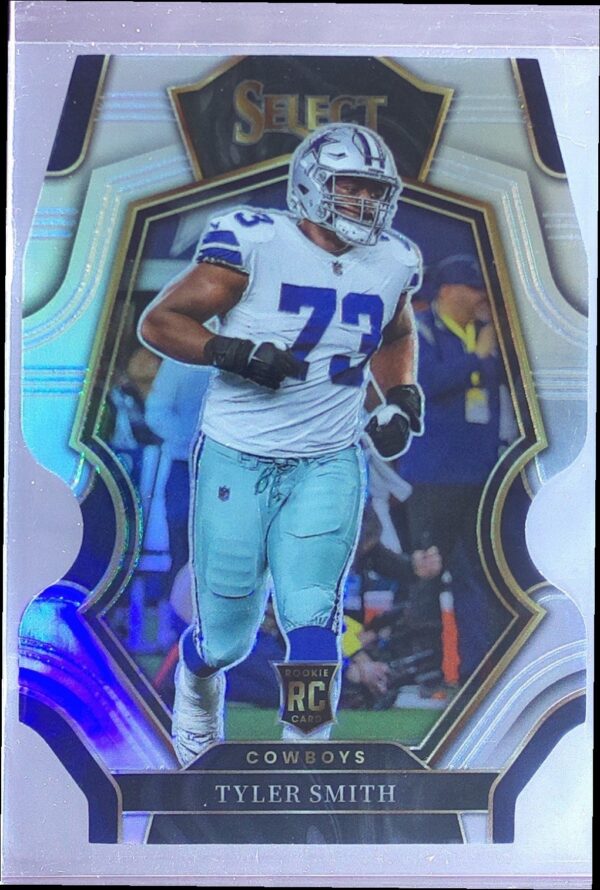 2022 Select Tyler Smith Silver Prizm Die Cut RC #128 Cowboys