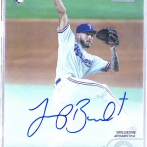 2022 Stadium Club Joe Barlow Auto RC #SCBA-JBA Rangers Autographs