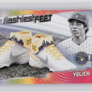 2022 Topps Christian Yelich #FF-15 Brewers Flashiest Feet