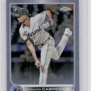 2022 Topps Chrome Edward Cabrera RC #64 Marlins
