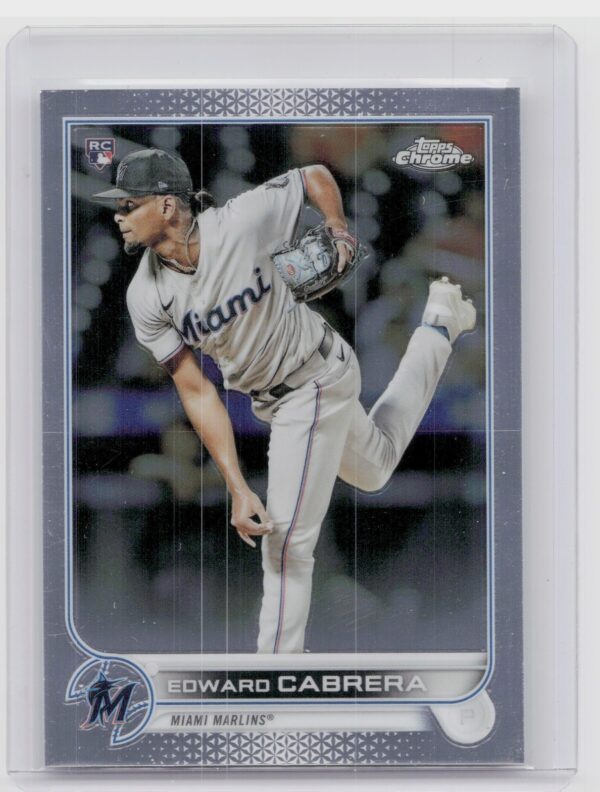 2022 Topps Chrome Edward Cabrera RC #64 Marlins