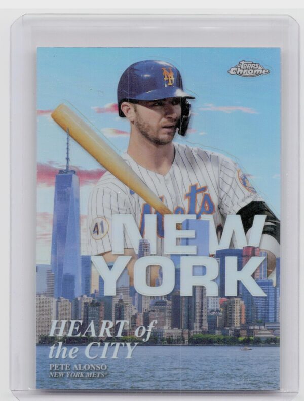 2022 Topps Chrome Pete Alonso #HOC-4 Mets Heart of the City