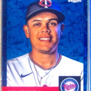 2022 Topps Chrome Platinum Anniversary Gio Urshela Toile White/Blue Ref /199