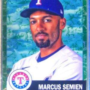 2022 Topps Chrome Platinum Anniversary Marcus Semien Toile White/Green Ref /99