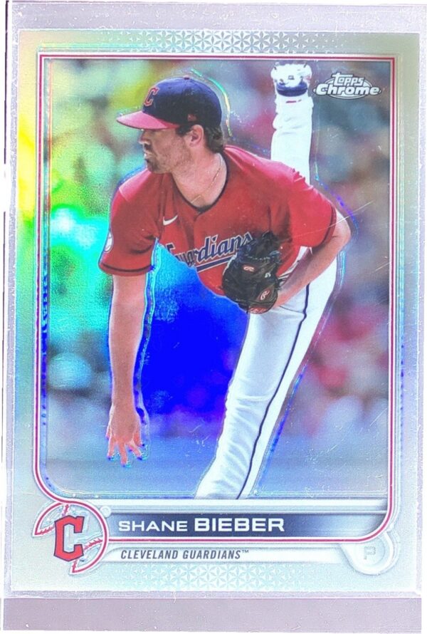 2022 Topps Chrome Shane Bieber Refractor #208 Guardians