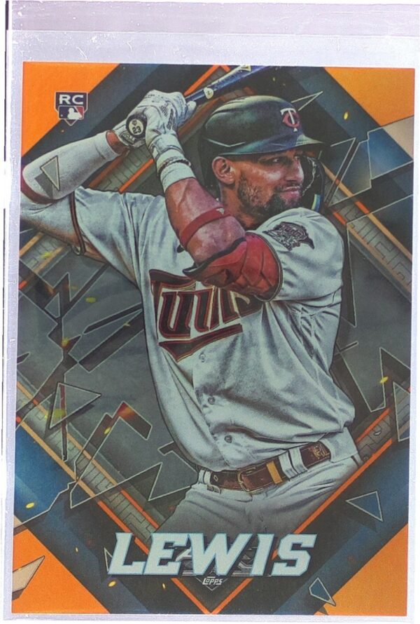2022 Topps Fire Royce Lewis Orange /299 RC #191 Twins