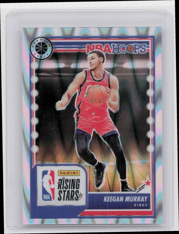 2023-24 Hoops Premium Stock Keegan Murray Multi Wave Prizm 289 Kings