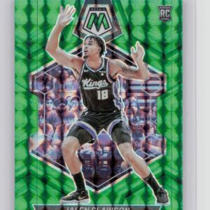 2023-24 Panini Mosaic Jalen Slawson Green 206 Kings