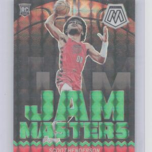 2023-24 Panini Mosaic Scoot Henderson 13 Blazers Jam Masters Mosaic Green