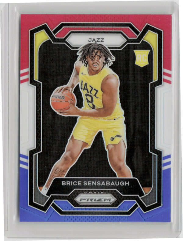 2023-24 Panini Prizm Brice Sensabaugh Prizms Red White and Blue #177 Jazz