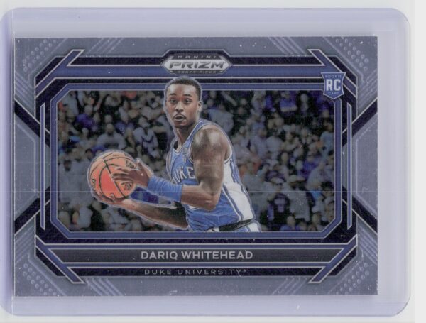 2023-24 Panini Prizm Draft Picks Dariq Whitehead VAR #25 Devils