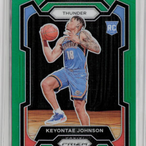 2023-24 Panini Prizm Keyontae Johnson Prizms Green #176 Thunder