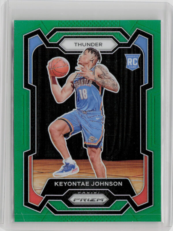 2023-24 Panini Prizm Keyontae Johnson Prizms Green #176 Thunder