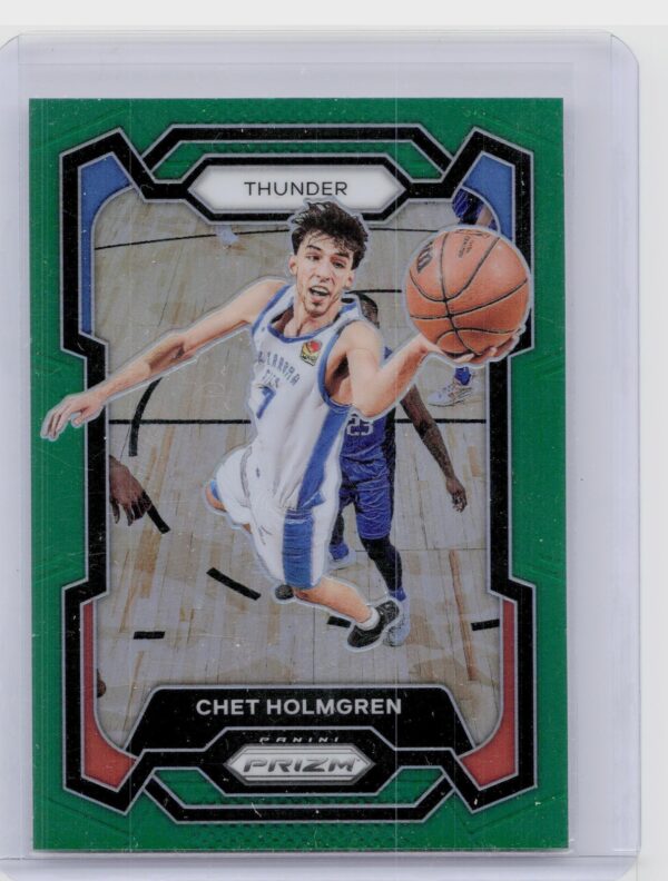 2023-24 Prizm Chet Holmgren Prizms Green #115 Thunder