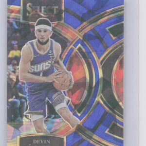 2023-24 Select Devin Booker Blue Cracked Ice Prizms #143 Suns
