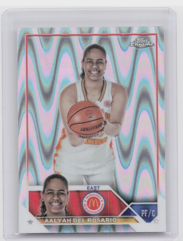 2023-24 Topps Chrome McDonald's All American Aalyah Del Rosario RayWave #75
