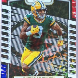 2023 Absolute Christian Watson Red, White, and Blue Kaleidoscope #95 Packers