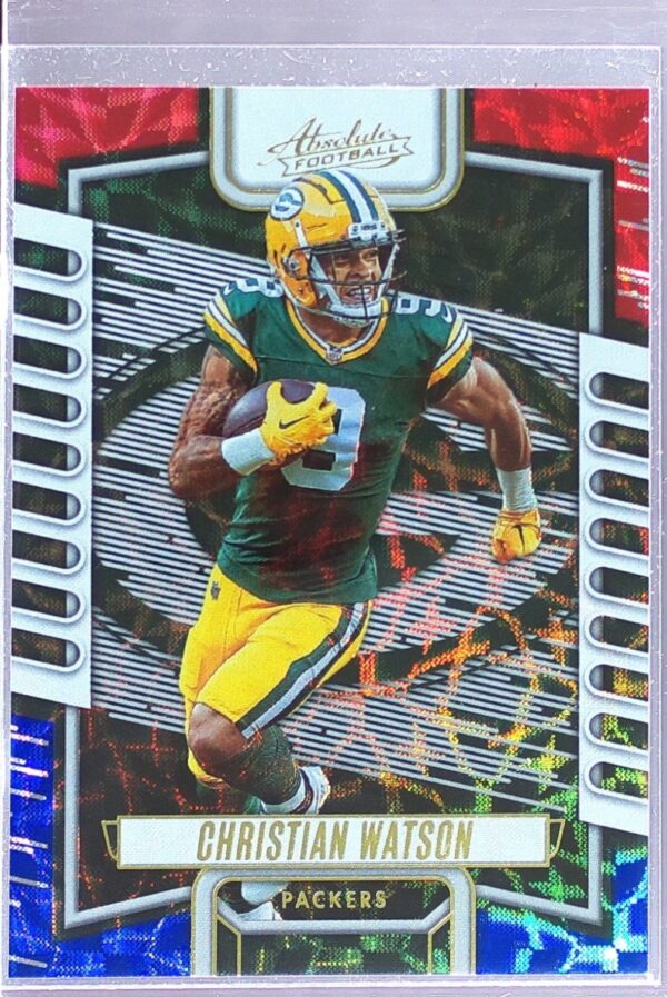 2023 Absolute Christian Watson Red, White, and Blue Kaleidoscope #95 Packers