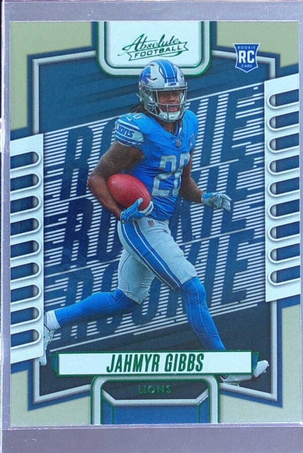 2023 Absolute Jahmyr Gibbs Green RC #108 Lions