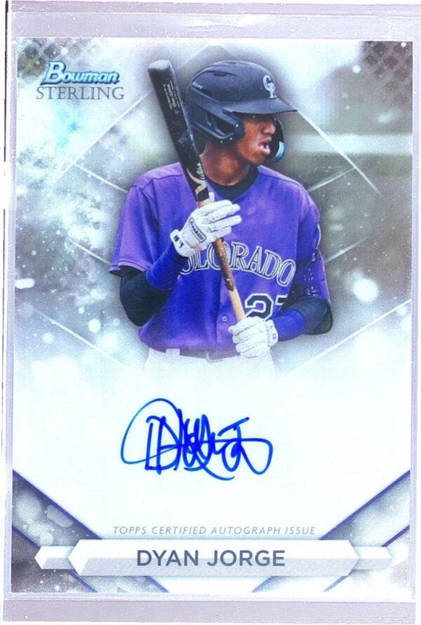 2023 Bowman Sterling Dyan Jorge Auto #PA-DJE Rockies Prospect Autographs