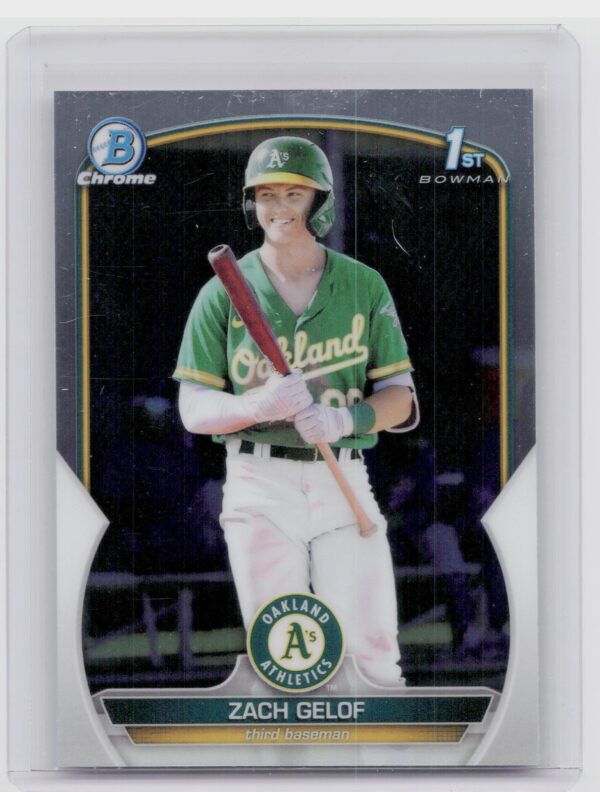 2023 Bowman Zack Gelof #BCP-1 Athletics Chrome Prospects