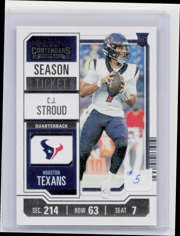 2023 Contenders C.J. Stroud Season Ticket Retail #40 Texans