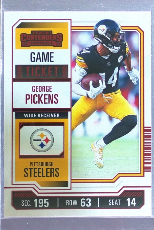 2023 Contenders George Pickens Game Ticket Red #82 Steelers