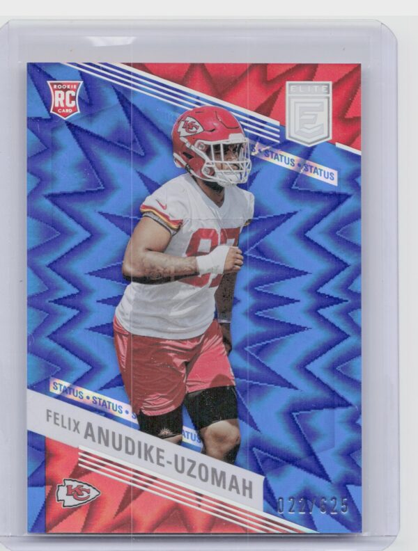 2023 Donruss Elite Felix Anudike-Uzomah Status Explosion /625 #140 Chiefs