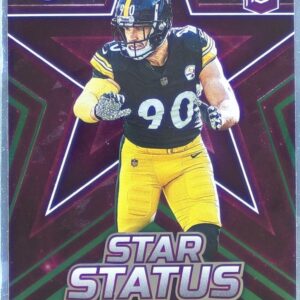 2023 Donruss Elite T.J. Watt #5 Steelers Star Status Green