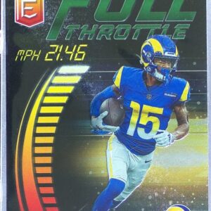 2023 Donruss Elite Tutu Atwell #FT-TA Rams Full Throttle Green