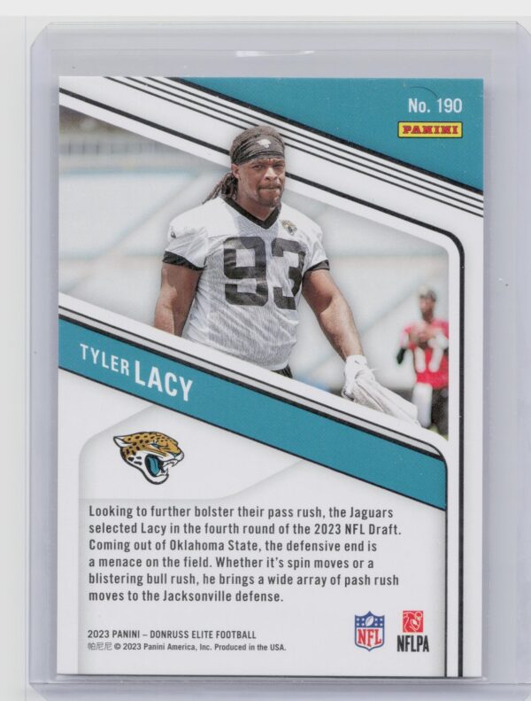 2023 Donruss Elite Tyler Lacy Status Explosion /625 #190 Jaguars - Image 3