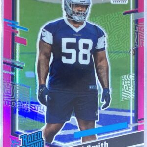2023 Donruss Mazi Smith RC #326 Cowboys Optic Rated Rookie Preview Pink Prizm