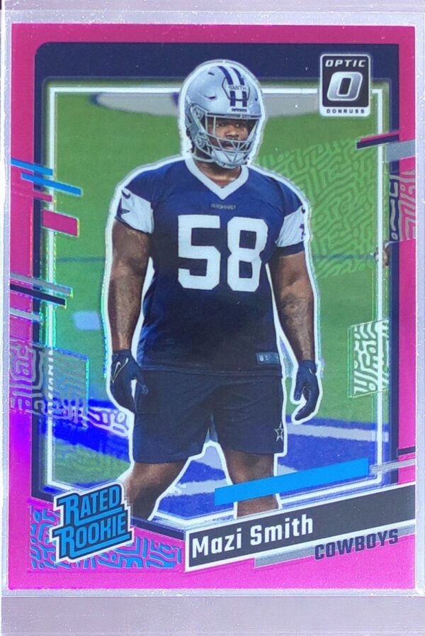 2023 Donruss Mazi Smith RC #326 Cowboys Optic Rated Rookie Preview Pink Prizm